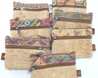 Natural Cork Purse for Women, Vegan Leather, Cork from Portugal, Cork Accessories, a gift for eco-responsible women