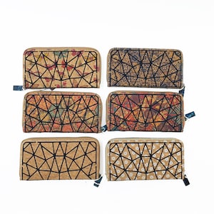 Cartera y Tarjetero de Corcho Natural para Mujer, Piel Vegana, Corcho de Portugal, Accesorios de Corcho, un regalo eco-responsable