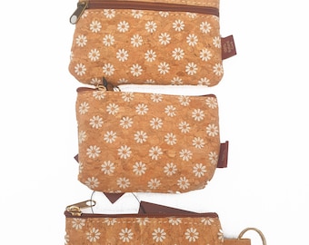 Natural Cork Purse for Women, Vegan Leather, Cork from Portugal, Cork Accessories, a gift for eco-responsible women