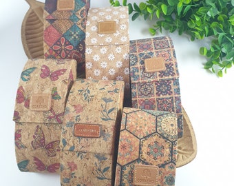 Natural Cork Glasses Case, Cork from Portugal, Cork Accessories, Cork Hard Case for Glasses, Glasses Box, Glasses Pouch
