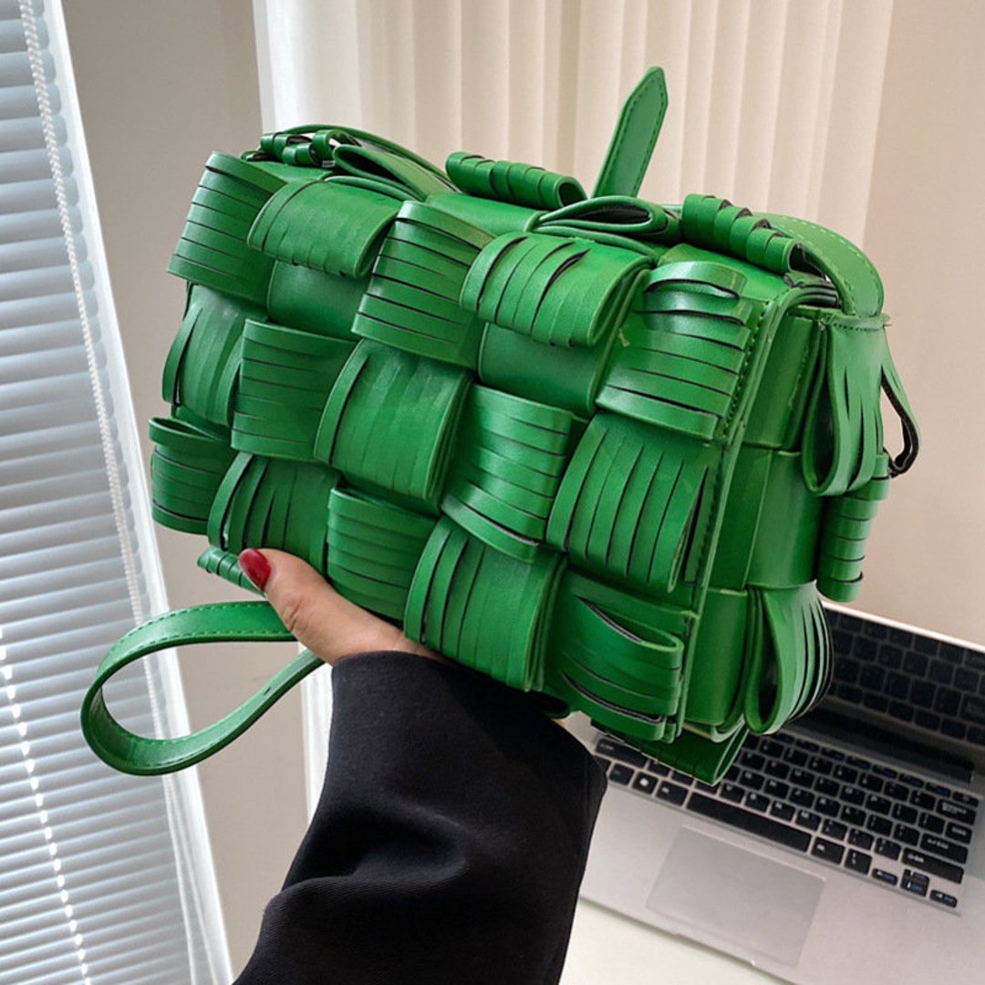 Woven Square Crossbody Bag Etsy