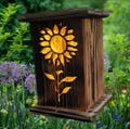 Sunflower Solar Lanterns and Post Tops