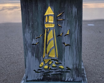 Unique Wooden Lighthouse Solar lanterns