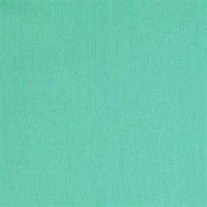 May include: A solid, bright turquoise green fabric with a subtle woven texture.