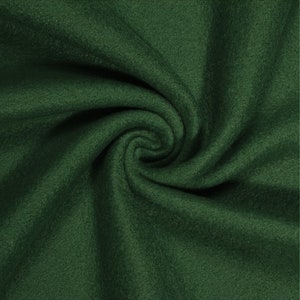 Hunter Green 58/60&quot; Wide Solid Polar Fleece Anti-Pill Fabric By The Yard