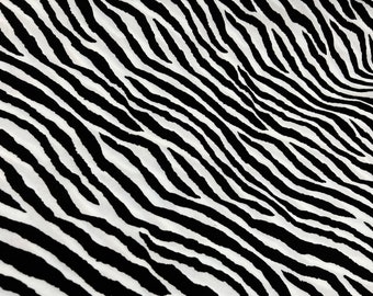Zebra Animal Skin Print Upholstery Fabric By The Yard, Medium Weight, 60” Wide