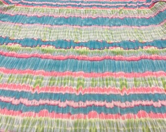 Multi-Color Tie Dye Print on 2-Way Stretch Mesh Fabric by the Yard, 60" Wide