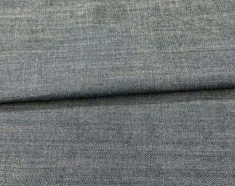 Blue Stretch Japanese Denim Fabric by the Yard, 12oz, 60” Wide, Jackets, Pants