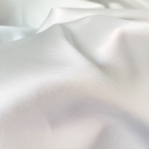 White Luxury Stiff Mikado Zibeline Satin Fabric by the Yard, 58” Wide, Stiff Bridal Satin, 100% Polyester, Twill Satin