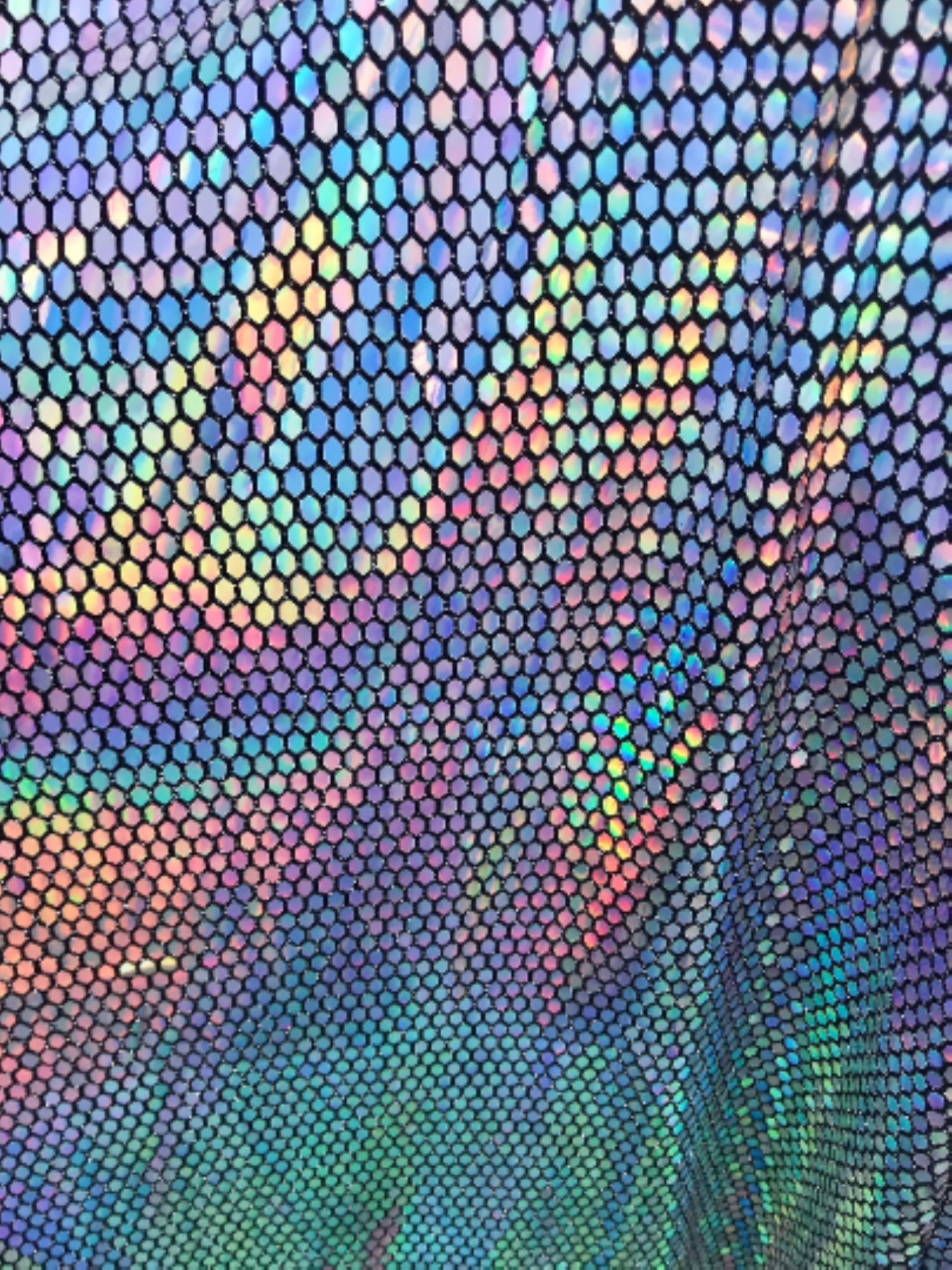 1 Yard Iridescent Royal Blue Holographic Gauze Fabric,magic Organza  Fabric.wedding Dress,background Fabric,party Decor,wholesale Fabric 