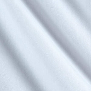 White   60&quot; Wide Premium Light Weight Poly Cotton Blend Broadcloth Fabric
