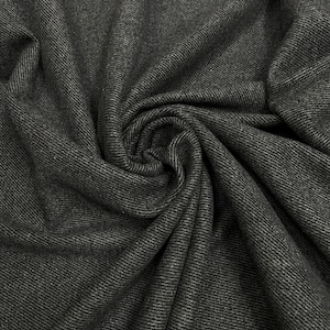 Charcoal Gray Wool Blend Heavy Weight Fabric by the Yard, 60&quot; Wide