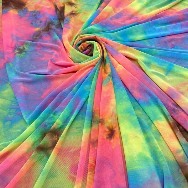 Tie Dye Knit Fabric Etsy