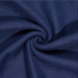 Navy Blue  58/60&quot; Wide Solid Polar Fleece Anti-Pill Fabric By The Yard