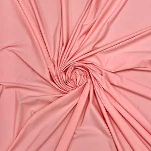 Solid Matte Bubblegum Pink Four Way Stretch Nylon Spandex Fabric By The Yard, 60&#39;&#39; Wide, Activewear, Stretch Knit