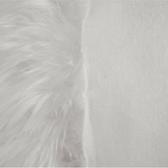 White Shag Faux Fur Fabric 60 Wide