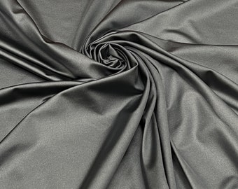 Dark Gray Venezia Polyester Spandex Stretch Fabric 1 Yard - Etsy