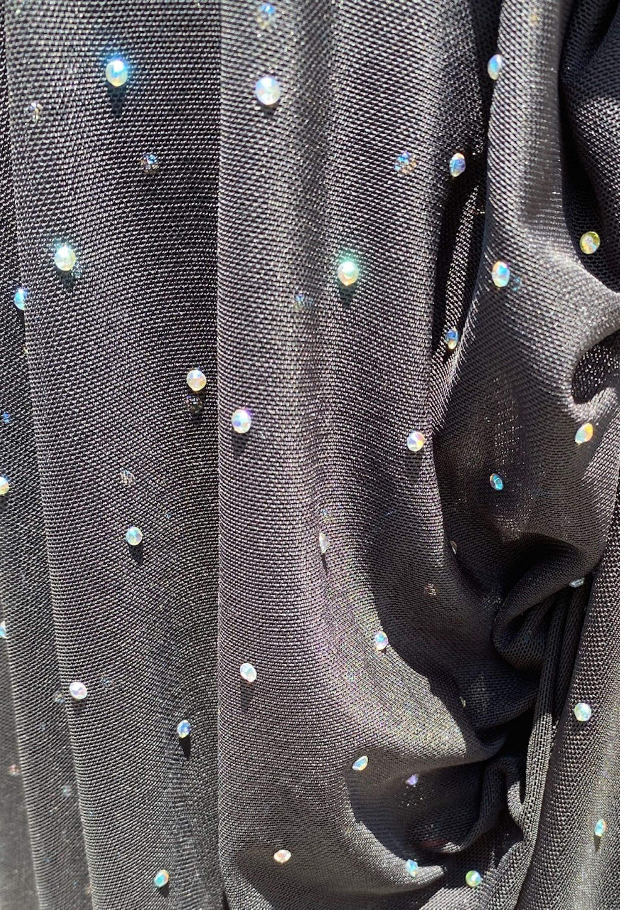 X Fabric Wider Version Stretchable Rhinestone Fabric / X Fabric 