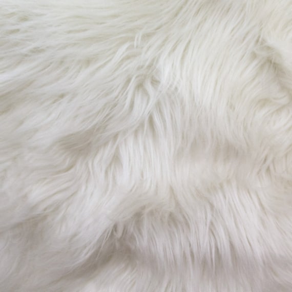 Short Shag Faux Fur Fabric / Platinum / Sold By The Yard/EcoShagTM