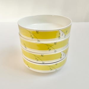 Vintage Mikasa Caress Bone China Fruit Dessert Sauce Bowls Set of 4