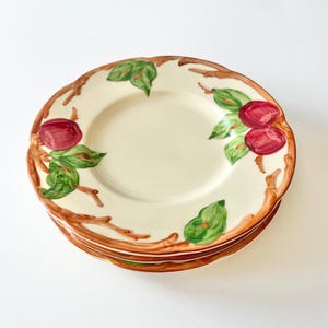 Vintage Franciscan Apple Bread And Butter Plates USA Backstamp
