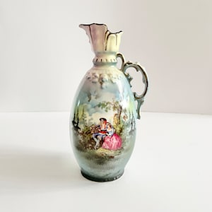Vintage Czecho-Slovakia Pitcher Courting Couple