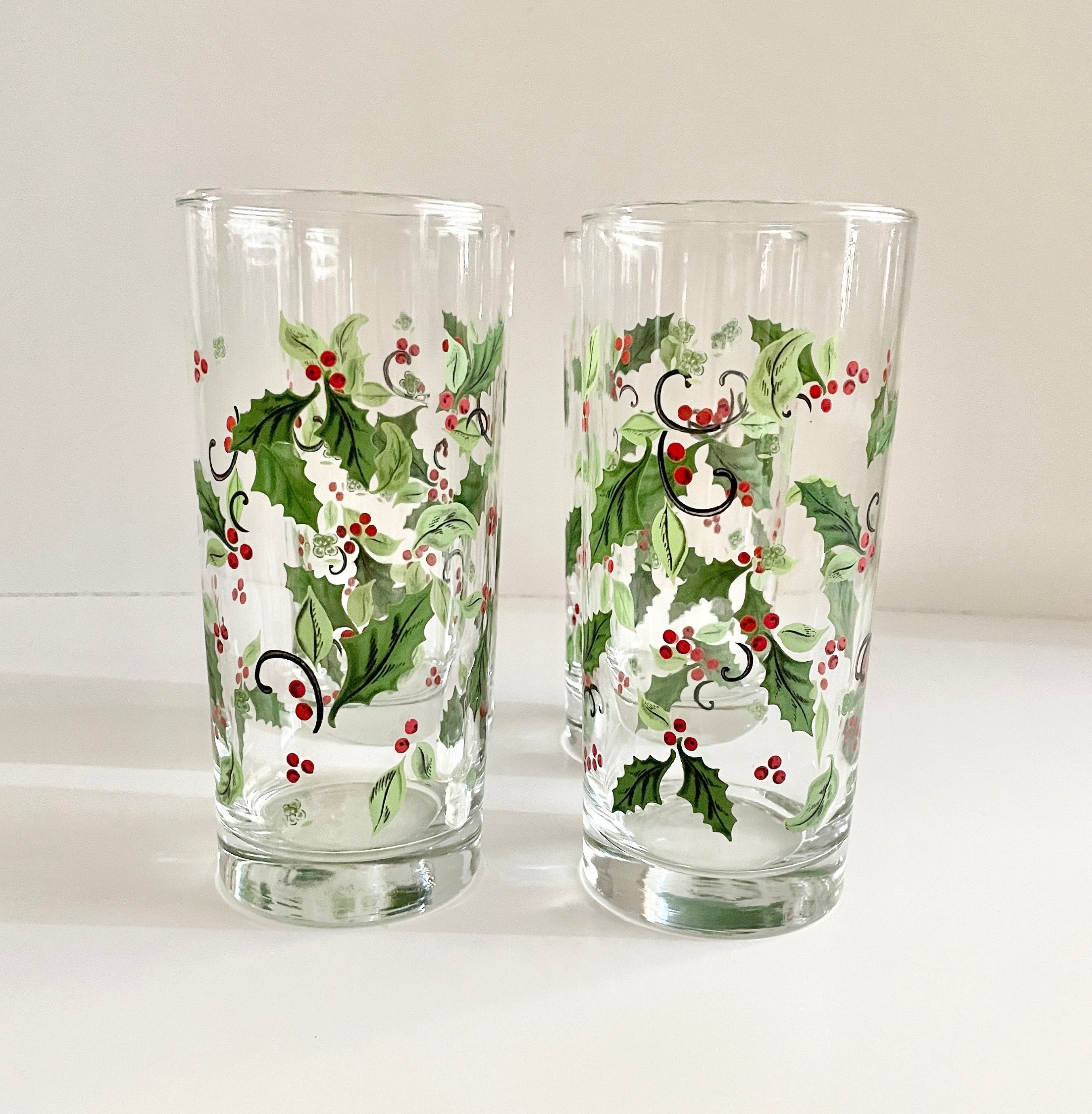 Holiday drinking glasses discount