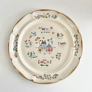 Vintage International China Heartland 12” Chop Plate Round Platter Japan As Is (Chip)