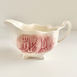 Vintage Johnson Brothers Haddon Hall Pink Creamer