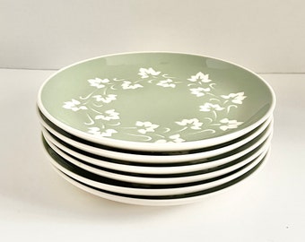 Vintage Harker Ivy Wreath Salad Plates Set of 6