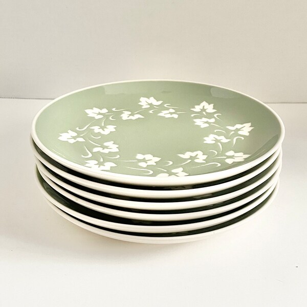 Green Salad Plates Etsy