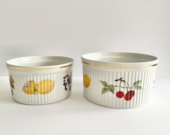 ロイヤルウースター★イヴシャム★Oven to tableセット Vintage Royal Worcester Evesham Set of 6, Souffle Dish, Oven to