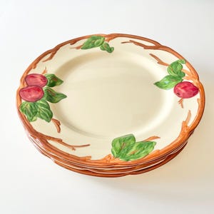 Vintage Franciscan Apple Dinner Plates Set of 4 USA Backstamp
