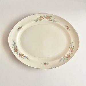Vintage Homer Laughlin Eggshell Nautilus Ferndale 15" Oval Serving Platter