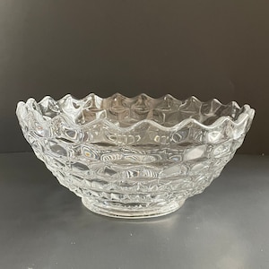 Vintage Fostoria American Clear 10&quot; Round Bowl