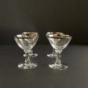 Vintage Fostoria Ehering Schnaps Cocktailgläser