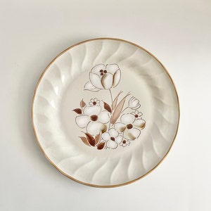 Vintage Hearthside Japan Sculptura Felicity steengoed hakbord ronde schotel
