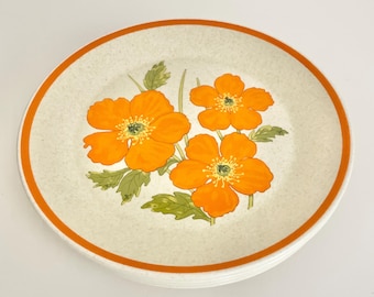 Vintage Temper-Ware av Lenox Fire Flower Salladstallrikar Set om 4
