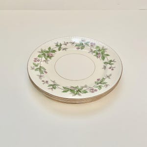 Vintage Homer Laughlin Greenbriar Eggshell Georgian Dessert Pie Plates Set of 4