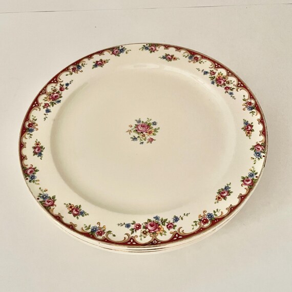 シュリンク付き AKINYELE vagina diner ORIGINAL盤 Vintage Edwin Knowles China KNO382 Hostess Shape Dinner Plates Set
