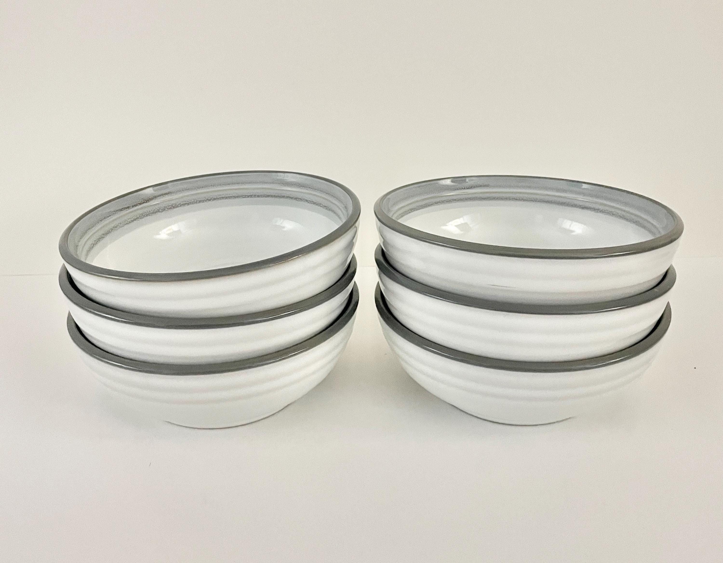 Noritake SIERRAMORENA 金彩ボウル 5客セット　廃盤 Vintage Noritake Sierra Twilight Stoneware Coupe Cereal Bowls Set