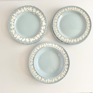 Choice of Vintage Wedgwood Embossed Queen&#39;s Ware Cream Color On Lavender (Sold Individually)