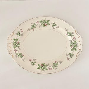 Vintage Homer Laughlin Greenbriar Eggshell Georgian 16&quot; Oval Serving Platter