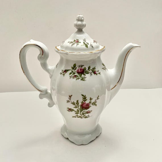 Johann Haviland Moss Rose Coffee Pot & Lid - Etsy