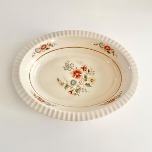 Vintage Lenox Temple Blossom 9” Oval Vegetable Serving Bowl