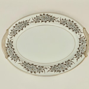 Vintage Noritake Glenbrook 16&quot; ovale serveerschaal