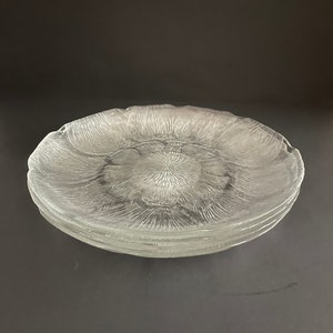 Vintage Arcoroc France Fleur Luncheon Plates