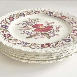 Vintage Wedgwood England Cornflower Salat Teller 5er Set