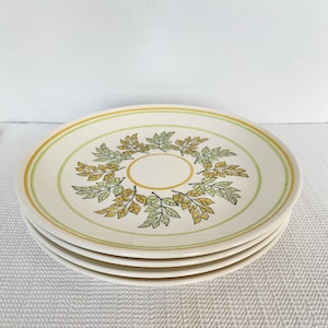 Vintage Taylor Smith Taylor Ironstone Mint Dinner Plates MCM Set of 4