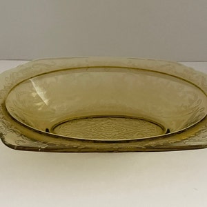 Vintage Indiana Glass Recollection Amber Oval Vegetable Bowl